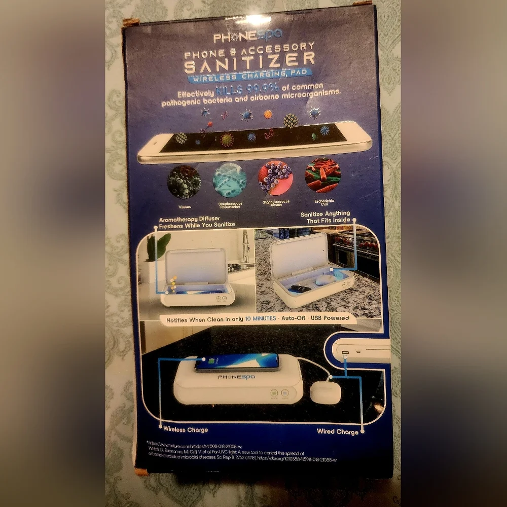 Phone charger- sanitizer